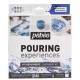 Pebeo Pouring, 4 x 59ml + SILICONE OIL 1 x 50ml + 1 canvas, 6 Piece Set, Discovery Kit